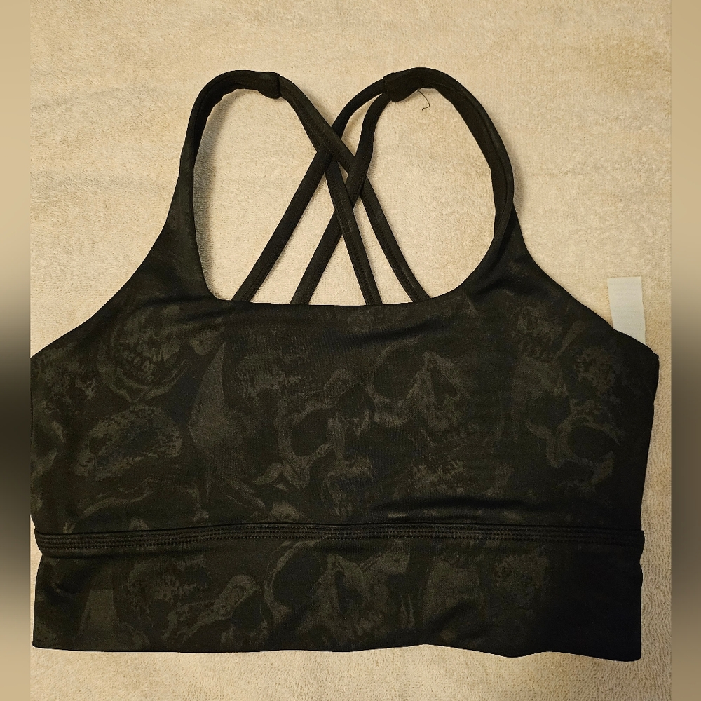 Constantly Varied Gear Shadow Skull Longline Bra, Small, EUC